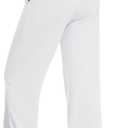 M MOTEEPI Women Sweatpants Wide Leg 30" Lounge Sweat Pants Casual Baggy Trousers with Elastic Waist Straight Leg (White)