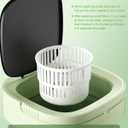 Portable Washing Machine, Mini Washer,16L Upgraded Large Capacity Foldable Washer.Deep Cleaning of Underwear, Baby Clothes and Other Small Clothes.Suitable for Apartments, Dormitories, Hotels