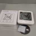 KADAMS Shower Clock Waterproof Bathroom Timer  Digital Wall Clock with Countdown, Magnetic Kitchen Clock with Temperature & Humidity, Suction Cup for Kids Shower Spa Sauna Cook Bath, White