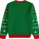 Simplee kids Family Matching Christmas Sweaters Xmas Print Ugly Funny Jumper Holiday Pullover Tops (Green)