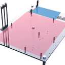 PC Test Bench Open Frame DIY PC Case, Supports ATX/M-ATX/ITX Motherboards, Transparent Organic Glass Frame, Rectangular Heat Dissipation Design, Open Computer Case