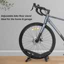 CXWXC Bike Floor Stand - Bicycle Parking Stand Fit 16"-29" Wheel, Adjustable Bike Floor Rack Stand for all 30-80mm Wide Tires (Black)
