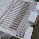 Evolur Aurora 5-in-1 Convertible Full-Size Baby Crib in Dusty Rose, GreenGuard Gold & JPMA, 3 Mattress Heights, Ribbon Bow Scrollwork & Queen Anne Feet, Converts to Toddler, Day & Full-Size Bed (Blush Pink)