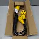 RV Power Adapter Cord-50A Male to (2) 30A Female 2.5 Feet with Handle (CR50302)