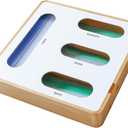 KitchenEdge 4-Slot Bag Organizer, Wall Mountable, Bamboo