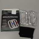 Heavy Duty Climbing Carabiner, Rated 25kN(5620lbs), Screw Locking Carabiner Clip, Oval Shape Carabiner for Rappelling, Hammocks, Aerial Work, Rigging, Rescue, Arborist