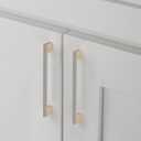 10 Pack 7"(178mm) Gold and Brushed Satin Nickel Cabinet Pulls Knurled Kitchen Cabinet Handles Drawer Pulls Cupboard Hardware for Cabinets