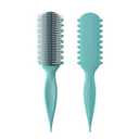 4 x Curly Hairbrush, Curl Defining Brush for Defining Curls, Voluming, Shaping, Styling Tool for Women (Blue)