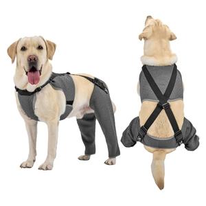 Arblina Dog Recovery Sleeve for Hind Leg, Adjustable Buckled Rear Leg Sleeve to Prevent Licking Wounds for Dogs After Surgery, Thick Leg Sleeve as Cone Collar Alternative, XL