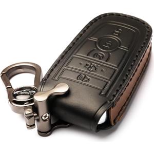 Car Key Fob Cover, Soft Full Protection Key Case Shell Compatible with Ford Smart Key 3 4 5 Buttons Protector