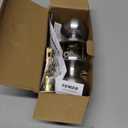 CML Hardware Keyed Entry Door Knob Set, Entrance Door Lock in Solid Stainless Steel for Exterior and Interior, Round Ball Handle, 1 Pack