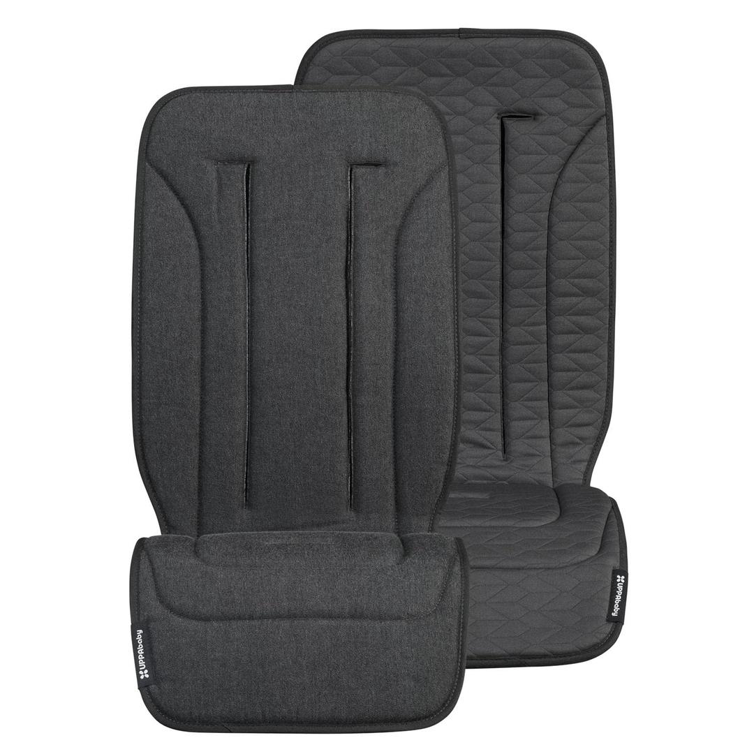 UPPAbaby Reversible Seat Liner/Water-Resistant and Comfortable/Easy Stroller Attachment/Reed (Charcoal Denim/Cozy Knit) (1 Count (Pack of 1))