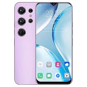 Smartphone Unlocked Cell Phones S23 Ultra 6.82in HD Screen The Black Phone 3GB/32GB 6800mAh 128GB Extension Dual Sim Boost Mobile Phones Telefonos Glass Back Cover (Blue)