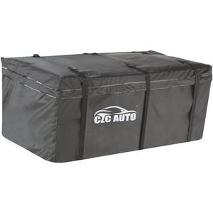 CZC AUTO Hitch Cargo Carrier Bag, 20 cu. ft Waterproof/Rainproof/Weatherproof Cargo Traveling Bag for Car Truck SUV Vans' Hitch Trays and Hitch Baskets, Safe Steady Durable Soft, Black
