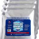 Cooler Shock Reusable Ice Packs for Cooler - Long Lasting Cold Freezer Packs for Coolers and Lunch Boxes - Cooler Ice Packs for Camping Gear, Fishing, Road Trips, Beach Must Haves, 4 Pack