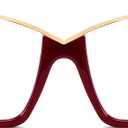 FEISEDY Fashion Cat Eye Blue Light Blocking Glasses for Women Fake Retro Eyeglasses Oversized Stylish Eyewear Frame B0240