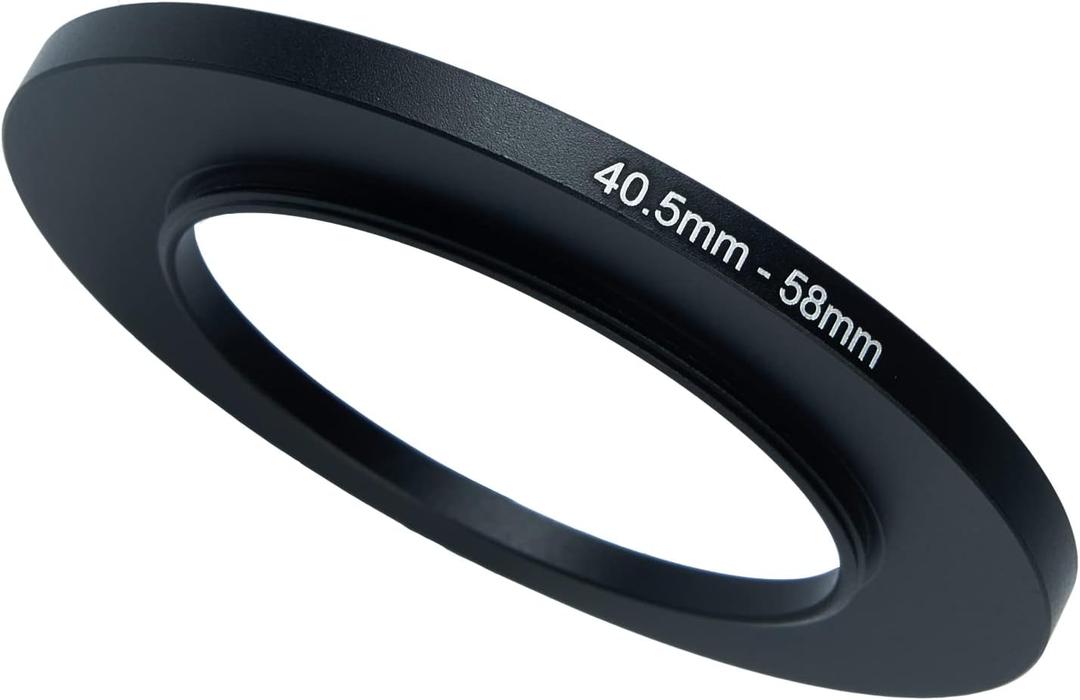 40.5mm to 58mm Step-Up Ring Filter Adapter for All Brands UV ND CPL Metal Ring Step-Up Rings Adapter Filter (40.5mm-58mm)