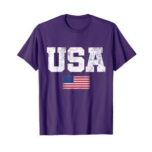 USA Men Women Patriotic American US Flag July 4th T-Shirt, L