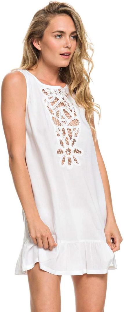 Roxy Goldy Soul Tank Cover-Up Dress Bright White L