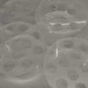 4 Pcs Acrylic Flower Vase, Round Clear Acrylic Vases Floral Centerpiece for Dining Tables Wedding Centerpiece Table Decorations Low Flower Vases with 12 Holes for Party Wedding Birthday Decor
