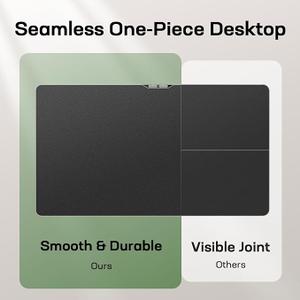 Marsail Electric Standing Desk with One-Piece Desktop,55 x 30 inch Height Adjustable Office Gaming Computer Desk with Deeper Tabletop,Home Office Stand up Desk with 4 Memory Presets, Desk for Bedroom, 