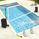 Pool Volleyball Set, 15-32 FT Net for Inground Pools, No Drilling