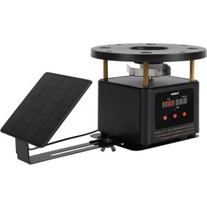 briidea Deer Feeder Timer with Integrated Solar Panel, Digital Automatic Deer Feeder Motor and Timer Kit with 2-10in Solar Panel Telescopic Bracket, Metal Spin Plate briidea Deer Feeder Timer with Integrated Solar Panel, Digital Automatic Deer Feeder Motor and Timer Kit with 2-10in Solar Panel Telescopic Bracket, Metal Spin Plate