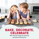 Dash MultiMaker Treat Maker System - Make Mini Donuts, Cupcakes & Heart-Shaped Waffles - Interchangeable Plate Design - dishwasher safe Parts for Easy Cleanup - Aqua