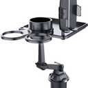 Car Cup Holder Adjustable 360Rotating Multifunctional Car Seat Cup Holder Snack Tray Drink Holder Dual Cup Holder Expander