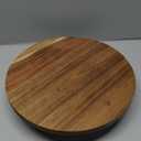 Juvale Round Acacia Wood Cake Stand for Wedding - Wooden Cake Stand for Appetizers and Desserts (12.75 Inches)