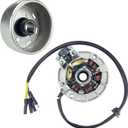 6 Coil 5 Wire Stator Magneto with Flywheel Rotor Kit for YX 140cc 150cc 160cc Pit Dirt Bike Copper Powersports Stators