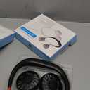 Neck Fan Portable Rechargeable: 2Pack Personal Cooling Wearable Fan Around your Neck that Blow Cold Air for Men Women - Usb Should Fan Battery Operated for Travel and Outdoor Sports (Black-2 pcs)