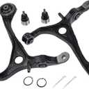 IRONTREE 4Pcs Professional Front Suspension Kit, 2 Lower Control Arms K640289 K640290 and 2 Ball Joints K80228 Compatible with 2003-2007 Honda Accord, 2004-2008 Acura TSX, OE Replacement