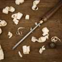 3/8-Inches HSS Bowl Gouge Lathe Chisel Wood Turning Tools with Round Plastic Box and Hanging Bag