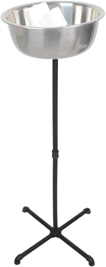 Portable Gym Chalk Stand,Freestanding Holder Gym Chalk Bowl,Stainless Steel Chalk Bowl,Gym Chalk Holder,Suitable for All Kinds of Sports Venues (Stainless Steel)