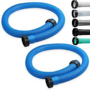 eBoot 2 Pcs 29060e Above Ground Pool Hoses 1.5" Diameter 59" Long Swimming Pool Pump Hose Replacement for Filter Pump, Saltwater System, Sand Filters Accessories(Blue)