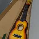 21 Inch Acoustic Guitar, Wooden Musical Instrument for Beginners, Adjustable Strings