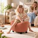 Modern Ottoman Stool for Living Room, Foot Rest Seat for Bedroom, Medium