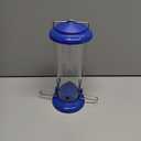 Kingsyard Upgraded Bluebird Feeder for Outdoors Hanging, Metal Mealworm Tube Bird Feeder with Widen Perch for Wild Birds, Squirrel Chew Proof, Easy to Refill & Clean(Blue)