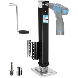 Kohree 8000 lbs Trailer Jack Heavy Duty, 20-24V Electric Drill–Operated