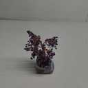 KARMA AND LUCK, Calming Spirit, Real Amethyst Crystal Feng Shui Tree of Life Home Decor, Wrapped in Copper on Crystal Base, 8"