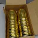 JOYIN 12 Pcs Large Gold Easter Eggs, 6 Inches Metallic Jumbo Plastic Eggs Fillable for Easter Themed Hunt Basket Stuffers Fillers Filling Treats Party Favor Classroom Prize Supplies