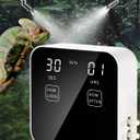 Reptile Mister Automatic, Quiet Reptile Misting System with Timer, Reptile Fogger Humidifiers with Fine Water Mist Nozzles, Terrarium Mister Humidifiers with Water Shortage Protection (Touch 2nd Gen - Upgraded Version)