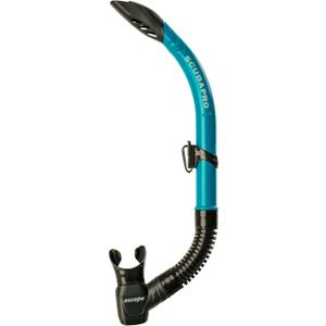 SCUBAPRO Escape Semi-Dry Snorkel, with Purge Valve and Splashguard Barrel-Top Design, Turquoise