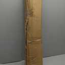 Swing Arm Curtain Rod, 47'' Long, 1.1'' Diameter, Rotate about 180 degrees, Detachable Ball Finial, White, 1 piece