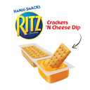 Handi-Snacks RITZ Crackers 'N Cheesy Dip Snack Packs, School Snacks, 20 Snack Packs (EXP 09/30/25)