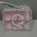 WACOI Divided Snack Serving Tray with Lid and Handle Travel Snackle Charcuterie Container Portable Storage Organizer for Candy, Fruits, Nuts, Snacks, Party, Picnic (1pack, Pink)