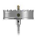 TCT Hole Saw Set, 4-1/2"(115mm) Heavy Duty Tungsten Carbide Tipped Hole Cutters for Stainless Steel Mild Steel Copper Iron Brass Plastic and More, with Titanium-Plated Pilot Drill Bits.