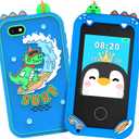 Phone for Kids, Kids Smart Phone for 3-8 Boys Toy, Pretend Play Toddler Phone with Camera & Games, Touchscreen Learning Educational Toy, Christmas Birthday Gift for 3 4 5 6 7 8 Year Old Boys (Blue)