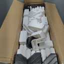 Clear Acrylic Dog Playpen Indoor, Expandable Size & Flexible Shape, Ideal for Small & Toy Dogs, White (24" Height)